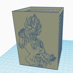 DUDUOOUUUOU, Archivo STL Lapicero Goku・Modelo imprimible en 3D para descargar, rodrigo2704