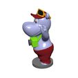 4.jpg HIPPO TELE TONY FOR 3D PRINT STL