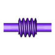 CD30İ20WSGK1_W.stl Worm Gear - Center D. 30 mm - Ratio  15 & 20 - Worm with Shaft