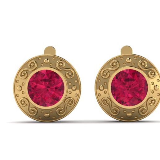 Earrings Corundum 3D model