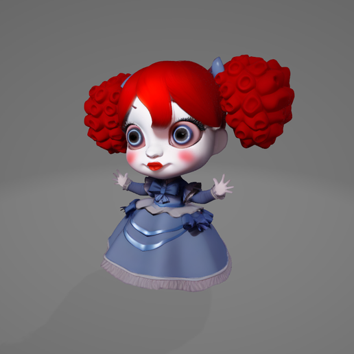 Poppy Doll (Chibi / Custom Pop Style) - Poppy Playtime 3D Figure