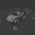 mazda-mx-3-1991-3d-model1.png 1991 Mazda MX-3 (Precidia) - 90s Cult Sport Coupe High-Detail 3D Model