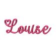 prenom_first_name_louise_3d.jpg Nombre Louise - Decoración mural
