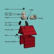 snoopy assembly.jpg Fichier 3D gratuit Snoopy・Design pour imprimante 3D à télécharger