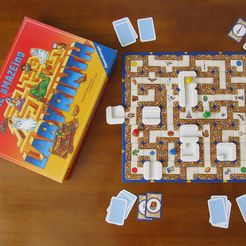 Labyrinth_Board_Top.JPG Free STL file The aMAZEing Labyrinth Tiles・Model to download and 3D print