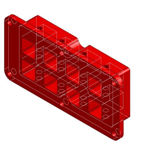 DUAL MINIATURE MALE FEMALE CONNECTOR 8X DEVICES ONE PANEL MOUNT 3D model