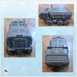 2-5.jpg Futuristic six-wheeled all-terrain truck with front cabin and large rear cargo space (9) - Future Sci-Fi SF Post apocalyptic Tabletop Scifi Wargaming Planetary exploration RPG Terrain