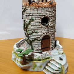 IMG_20210423_215640.jpg STL file Dovecote for Provencal crib・3D print design to download