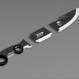 737tCLLoYww.jpg DESTINY HUNTER'S KNIFE 3d model for 3d printing