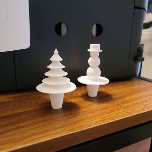 Christmas Wine Cork 3D model