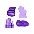 4 Stones.obj Rock Pack – 4 Stone Models for Printing Vol.2