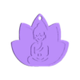 buddha KC L.stl Chaveiro de meditação do Buda (paz✌)