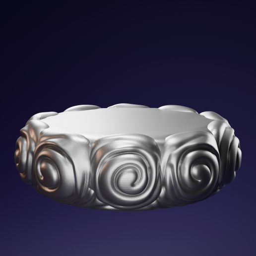 ☁️ Cloud Stand - Decorative Base for Religious Image - 3D Model