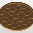 hex-geometric-coaster-95mm.png Hex Geometric Coaster 95mm - Honeycomb Pattern Drinks Mat