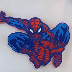 spidey.jpg Spiderman Wall Art - Dynamic pose - Keyhole in Back