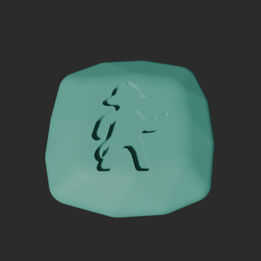 Fireman Stone - 3D Printable Game Token