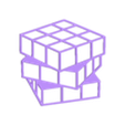 Cube 3.stl RUBIKS CUBE WALL SCULPTURE 2D