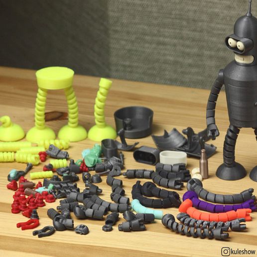 23444.jpg Download free STL file Bender Futurama 🪥🌈🤖 • Model to 3D print, bigovereasy