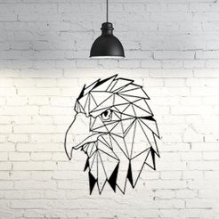 57.Eagle (2).jpg Download STL file Eagle Wall Sculpture 2D • 3D printable design, UnpredictableLab