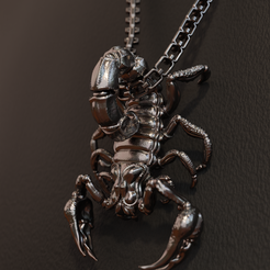 16.png STL file Scorpion jewelry STL・3D print design to download