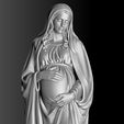 400.3.jpg Mary statue 3D print model