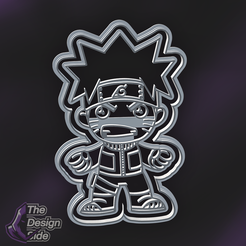 Naruto-Funko-1.png STL file Naruto Cookie Cutter (Premium)・3D printing design to download, TheDesignSide