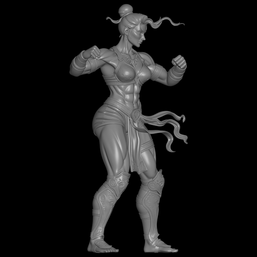 🎨 Chun Li model・ STL File for 3D printing・Cults