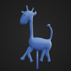 Giraffe_1.png STL file Puffy Cartoon Giraffe・3D printing template to download