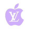 STL file Apple X Louis Vuitton logo・Model to download and 3D print・Cults