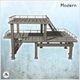 5.jpg Modern Metal Industrial Platform with Floor and Stairs (32) - Modern WW2 WW1 World War Diaroma Wargaming RPG Mini Hobby
