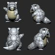 sandshrew-alola-8.jpg Pokemon - Alolan Sandshrew and Sandslash with 2 poses