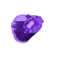 Rotmire_Base_Hollow_Supported.stl Archivo STL gratuito GRATIS* Zócalo expositor cilíndrico con calavera monstruosa y spacerocks alienígenas.・Idea de impresión 3D para descargar