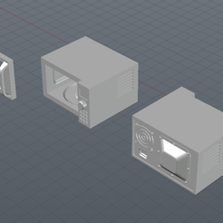 Four-micro-onde-1.png STL file Microwave oven (Scale 1/35)・Template to download and 3D print