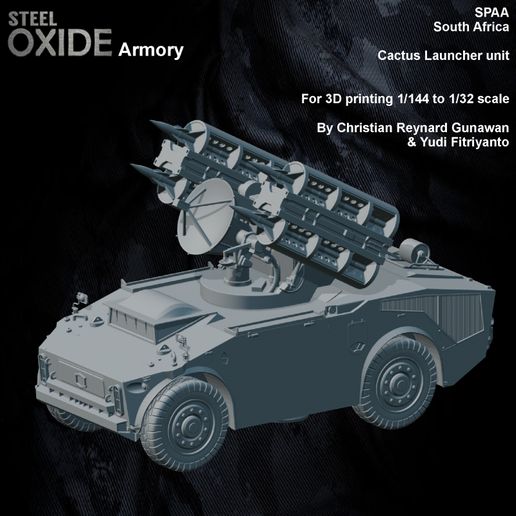 South African SADF Cactus SHORAD SPAA launcher unit