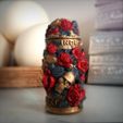 Box_Skull_Roses_Vignette_Full_01.jpg STL file Baroque Halloween box・3D printable design to download