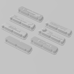 FSB-Valve-Cover-Collection.png 1/25 Scale Ford Small Block Valve Covers