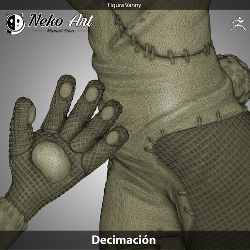 decimación 4.png Figure Vanny FNAF Security Breach 3D print model