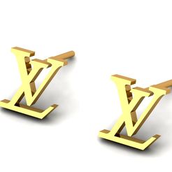 1.jpg 3D file LV Earring E 17・3D printer model to download
