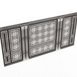 Wireframe-2.jpg Boiserie Classic Wall with Mouldings 018 White