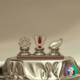 Tirupati-Balaji-tilak-mock-up-2.png.png Elegante Tirupati Balaji Símbolo Sagrado Set | Chakra Tilak Shankh Emblema Trio | Vaishnav Hindu Decor | Dashboard Car Emblem Temple STL | 8" / 203 Mm