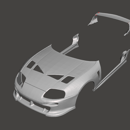 Supra jza80 3000GT l Body Kit For 1/24 Scale. 3D model