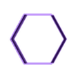 Hexagon~6in_depth_1in.stl Hexagon Cookie Cutter 6in / 15.2cm