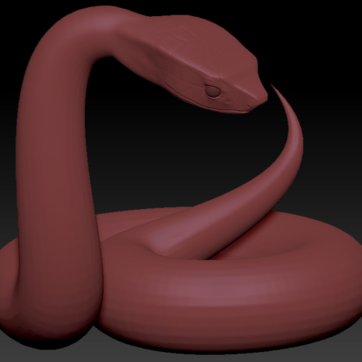 🐍 Snake Base Mesh・ OBJ File for 3D printing・Cults
