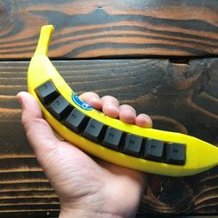 IMG_5724.jpg Télécharger fichier STL gratuit Banana - Clavier mécanique • Plan à imprimer en 3D, Ilourray