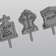 3.jpg Tombstone Planter decoration Cemetery Set 3 models