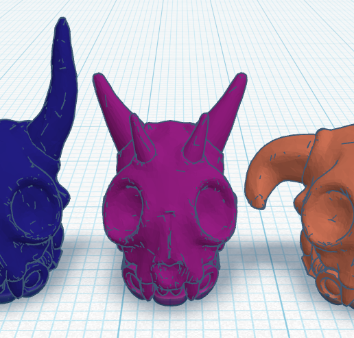 Cat Skull Space Marine Heads 3D model