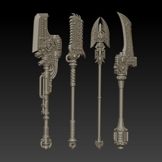 🔫 melee weapons・Free OBJ File for 3D printing・Cults