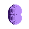 heart.stl 8 bit heart 3D