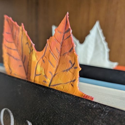 Autumn Maple Leaf Bookmark