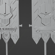 3.png Fichier STL La bannière de la 4e légion des Iron Warriors・Design pour imprimante 3D à télécharger, OroslanFirsov